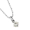 Collier Collier point de lumière en or blanc 18 ct avec diamant 0,59 ct 58 Facettes 15502