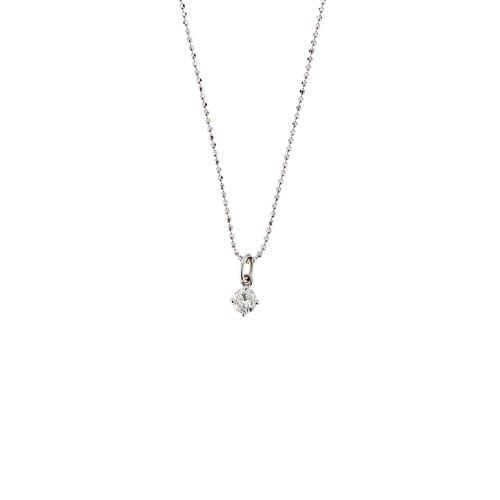 Collier Collier point de lumière en or blanc 18 ct avec diamant 0,59 ct 58 Facettes 15502