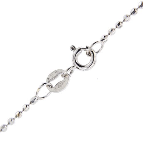 Collier Collier point de lumière en or blanc 18 ct avec diamant 0,59 ct 58 Facettes 15502
