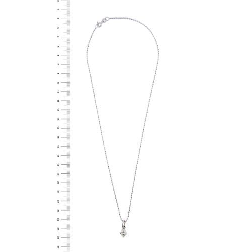 Collier Collier point de lumière en or blanc 18 ct avec diamant 0,59 ct 58 Facettes 15502