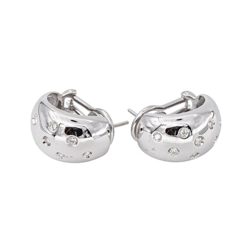 Boucles d'oreilles en or blanc et diamants 58 Facettes 5742135CN