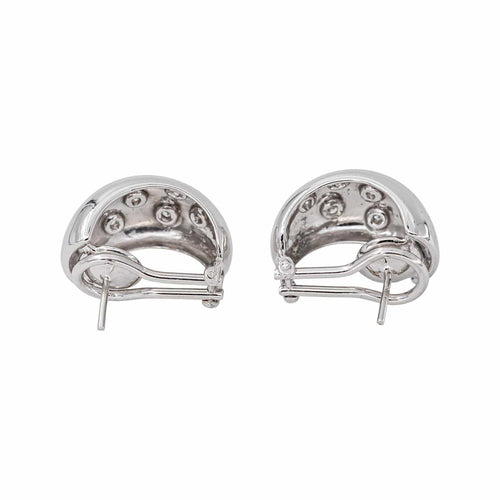 Boucles d'oreilles en or blanc et diamants 58 Facettes 5742135CN