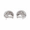 Boucles d'oreilles en or blanc et diamants 58 Facettes 5742135CN