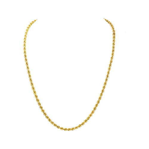 Collier maille corde en or jaune 58 Facettes 5744240CN
