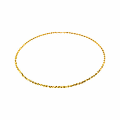 Collier maille corde en or jaune 58 Facettes 5744240CN