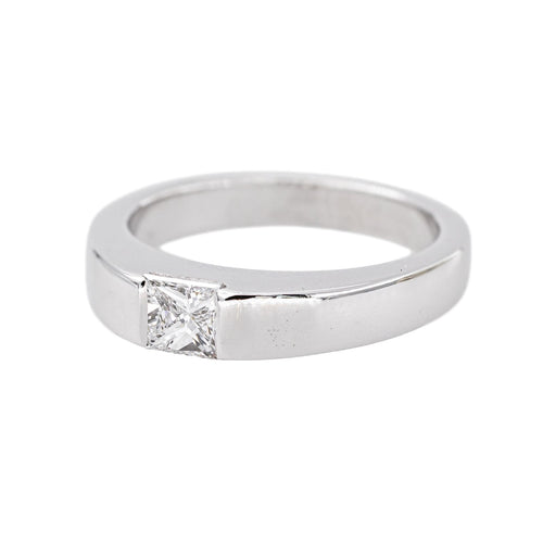 51 Cartier Tank - Bague en or blanc et diamant 58 Facettes 5747872RV