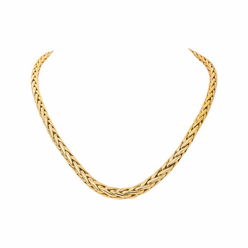 Collier maille Palmier en or jaune 58 Facettes 5751864CN