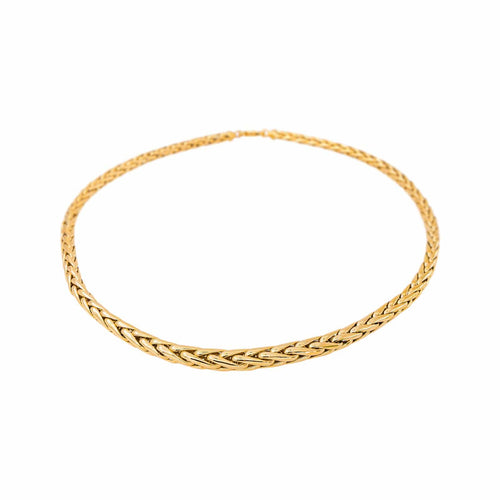 Collier maille Palmier en or jaune 58 Facettes 5751864CN