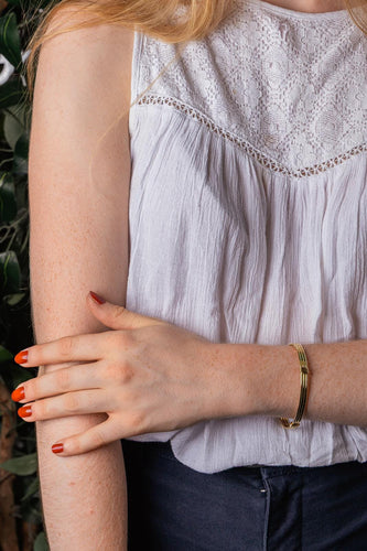 Bracelet jonc en or jaune 58 Facettes 5765891CN