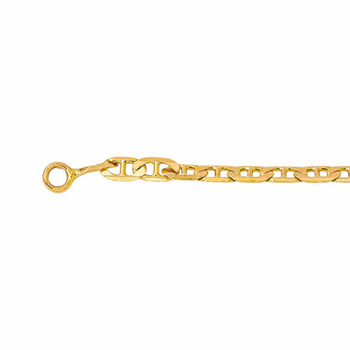 Bracelet maille torsadée en or jaune et or blanc 58 Facettes 5773942CN
