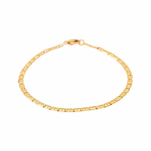 Bracelet maille torsadée en or jaune et or blanc 58 Facettes 5773942CN