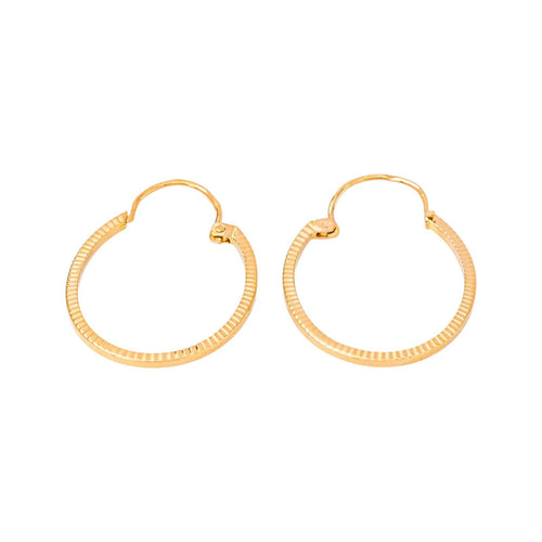 Boucles d'oreilles créoles en or jaune 58 Facettes 5781423CN