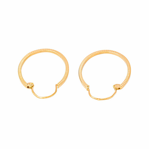 Boucles d'oreilles créoles en or jaune 58 Facettes 5781423CN
