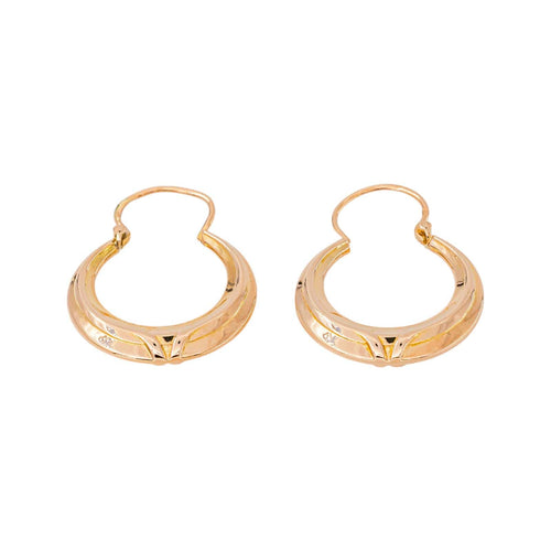 Boucles d'oreilles créoles en or jaune 58 Facettes 5781425CN