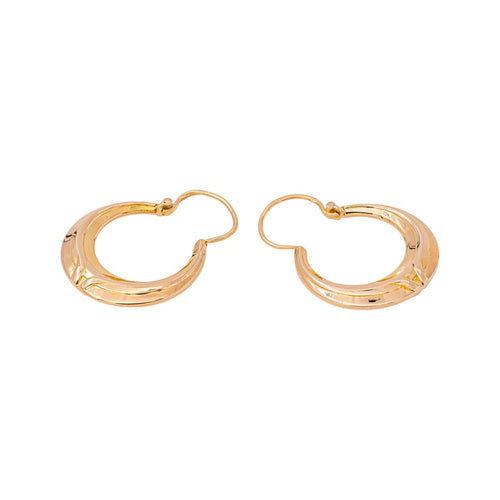 Boucles d'oreilles créoles en or jaune 58 Facettes 5781425CN