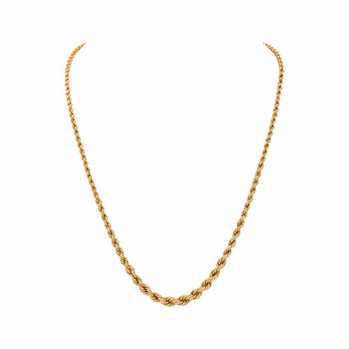 Collier maille corde en or rose 58 Facettes 5782165CN