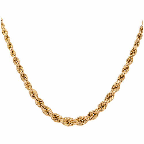 Collier maille corde en or rose 58 Facettes 5782165CN