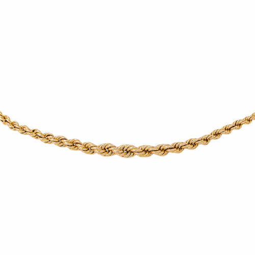 Collier maille corde en or rose 58 Facettes 5782165CN