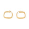 Créoles carrées en or jaune 18 carats 58 Facettes 5786173CN