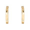 Créoles carrées en or jaune 18 carats 58 Facettes 5786173CN