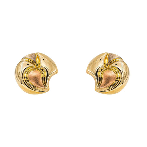 Boucles d'oreilles en or jaune et or rose 18 carats 58 Facettes 5787117CN