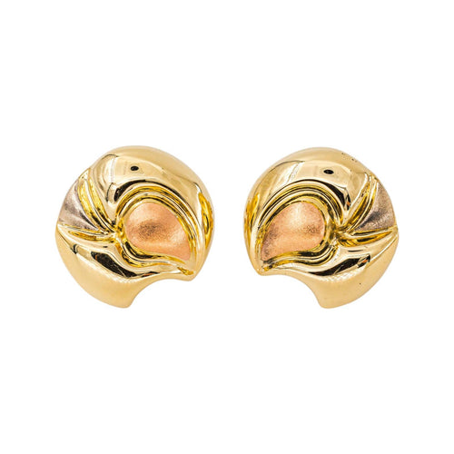Boucles d'oreilles en or jaune et or rose 18 carats 58 Facettes 5787117CN