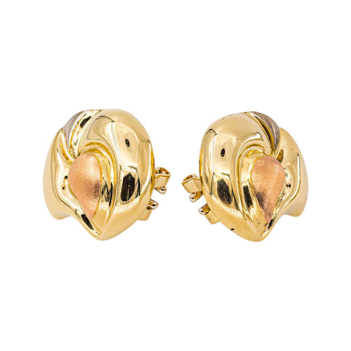 Boucles d'oreilles en or jaune et or rose 18 carats 58 Facettes 5787117CN