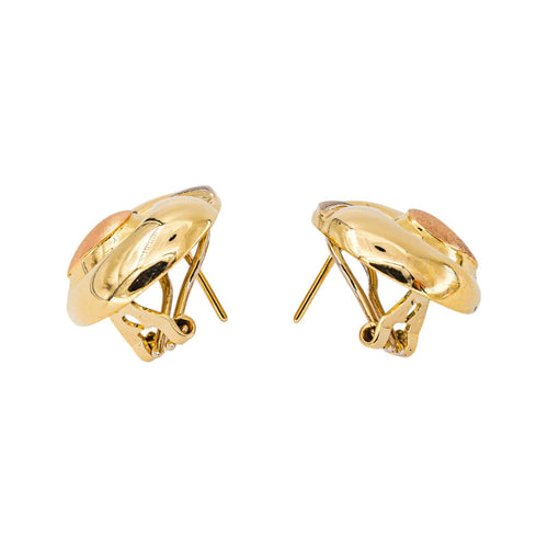 Boucles d'oreilles en or jaune et or rose 18 carats 58 Facettes 5787117CN