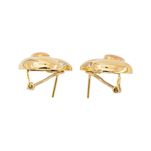 Boucles d'oreilles en or jaune et or rose 18 carats 58 Facettes 5787117CN