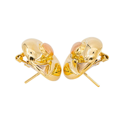 Boucles d'oreilles en or jaune et or rose 18 carats 58 Facettes 5787117CN