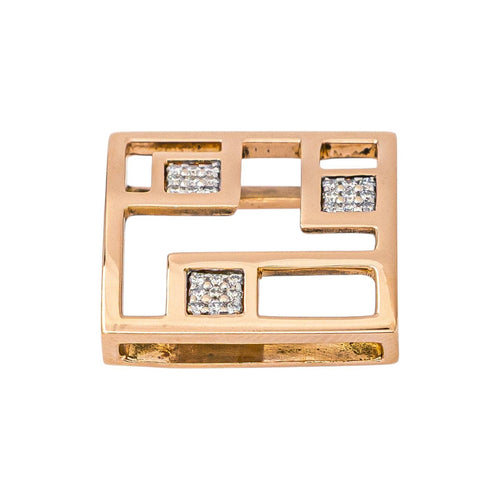Garel - Pendentif en or rose et diamants 58 Facettes 5799136CN