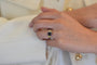 Bague 53 Bague saphir coussin et diamants jaunes en platine 58 Facettes 25192 24966 AETB 24846