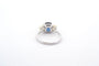 Bague 53 Bague saphir coussin et diamants jaunes en platine 58 Facettes 25192 24966 AETB 24846