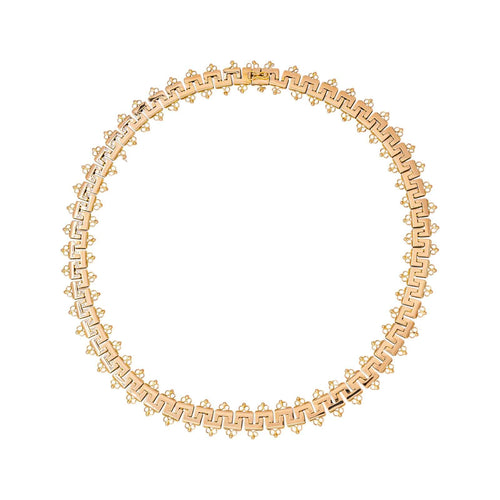 Collier maille grecque en or rose 58 Facettes 5799565CN
