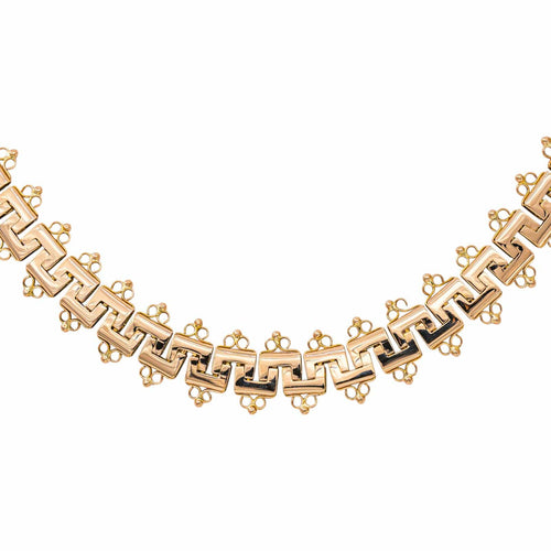 Collier maille grecque en or rose 58 Facettes 5799565CN