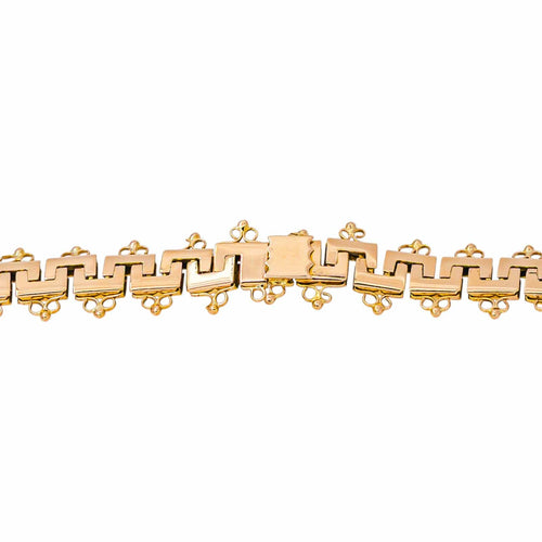 Collier maille grecque en or rose 58 Facettes 5799565CN