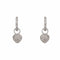 Boucles d'oreilles en or blanc et noir 18 ct avec diamants bruns 58 Facettes 5828128CN