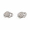 Boucles d'oreilles en or blanc et noir 18 ct avec diamants bruns 58 Facettes 5828128CN