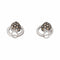 Boucles d'oreilles en or blanc et noir 18 ct avec diamants bruns 58 Facettes 5828128CN