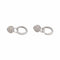 Boucles d'oreilles en or blanc et noir 18 ct avec diamants bruns 58 Facettes 5828128CN