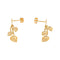 Boucles d'oreilles feuilles en or jaune 58 Facettes 5828461CN