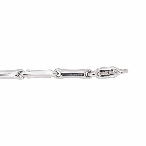 Chimento Bamboo - Bracelet maille bâton en or blanc 58 Facettes 5828463CN
