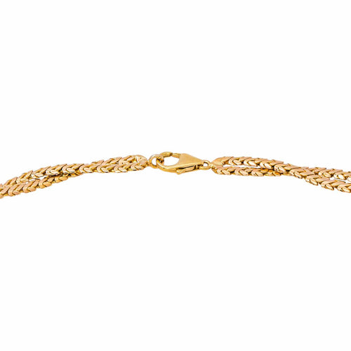 Collier maille tressée en or rose 58 Facettes 5841460CN