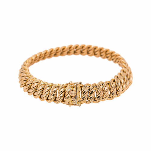 Bracelet maille américaine en or rose 58 Facettes 5858144CN