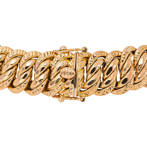 Bracelet maille américaine en or rose 58 Facettes 5858144CN