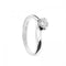 Bague Bague solitaire contrarié en or blanc 18 ct avec diamant 0,54 ct 58 Facettes 25209