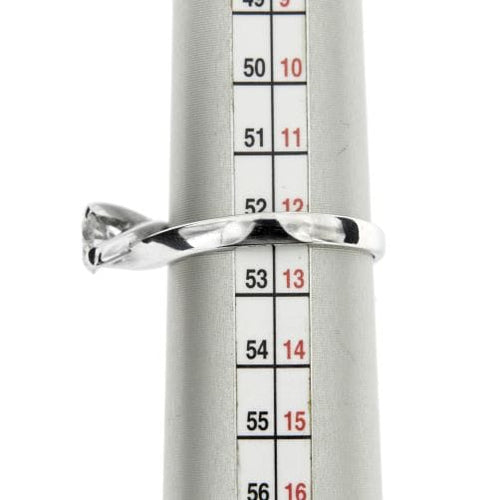 Bague Bague solitaire contrarié en or blanc 18 ct avec diamant 0,54 ct 58 Facettes 25209