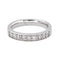53 Bague demi-alliance en or blanc et diamants 58 Facettes 5862371CN