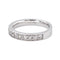 53 Bague demi-alliance en or blanc et diamants 58 Facettes 5862371CN