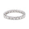 56 Bague alliance tour complet en or blanc et diamants 58 Facettes 5951472CN